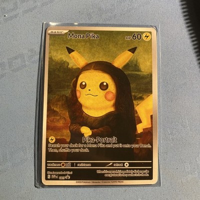 Mona Pika (Pikachu) Pokemon x Van Gogh Black Star Promo Extended art