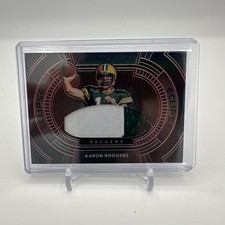 Aaron Rodgers Panini Obsidian Eclipse card 09/10 2020 No. E4 Game Used Jersey