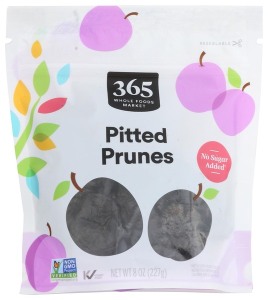 365 de Whole Foods Market, ciruelas pasas sin hueso, 8 onzas (paquete de 1), color natural 