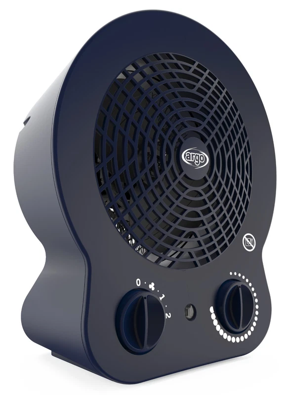 Stufetta Elettrica Termoventilatore ARGO Blu Caldo 2000 Watt Stufa Casa Bagno, fotografia 4 di 8