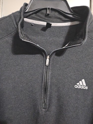 Adidas Herren Pullover Sweater/ 1/4 Zip Schwarz Activewear Langarm/ Big, Tall XLT - Bild 9 von 22