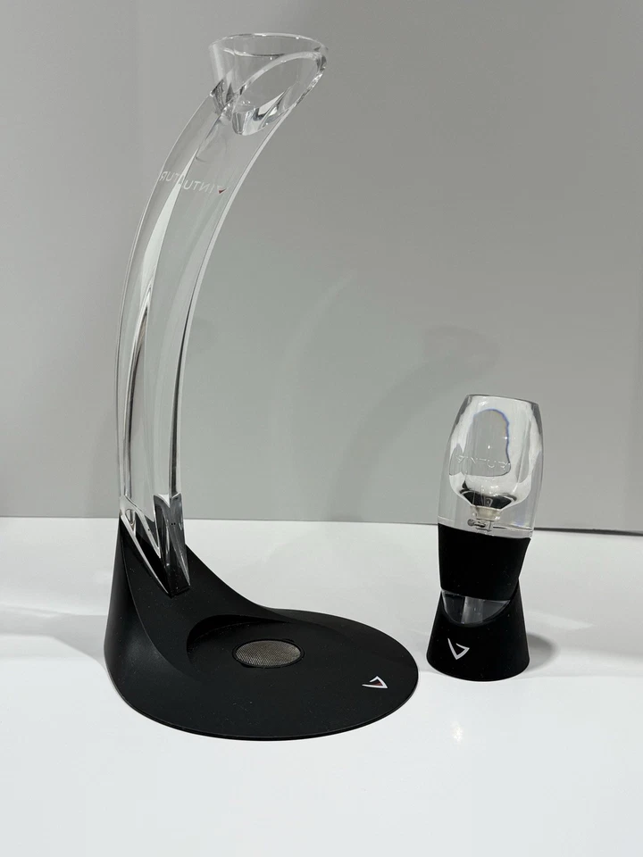 Juego Torre Aireador Vino Tinto Vinturi, Incluye Torre + Aireador, Negro Foto 2 de 4