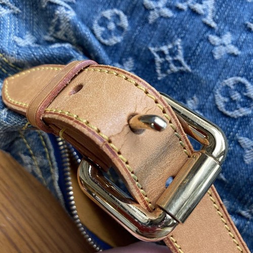 Auténtico Bolso de Hombro Louis Vuitton Monograma Denim Suelto PM Azul M95049 LV - Imagen 10 de 12