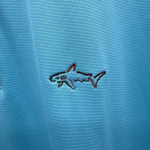 Camisa Polo de Golf Greg Norman Para Hombre XXL Azul Logo Tiburón Rendimiento Calce Seco - Imagen 3 de 13