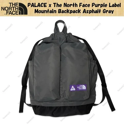 Sac à dos de montagne PALACE x The North Face étiquette violette gris asphalte - Photo 1/4