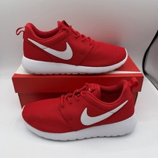 Nike Roshe One GS Running Shoes YOUTH Kids Sz 5 Y University Red/White Sneakers