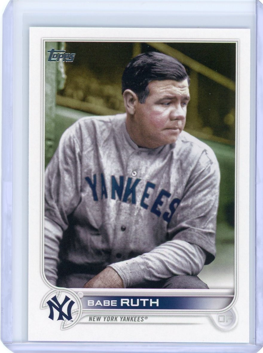 2022 Topps Update #US3 Babe Ruth Legend Variation SP New York Yankees