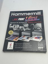 Hammermill JetPrint Ultra Bright White 8.5"x 11"  24# Inkjet Paper 100 Shts New