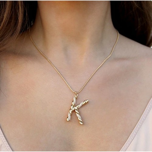 Ettika Women's 18K Gold-plated & Cubic Zirconia Initial S Pendant Necklace - Picture 6 of 6
