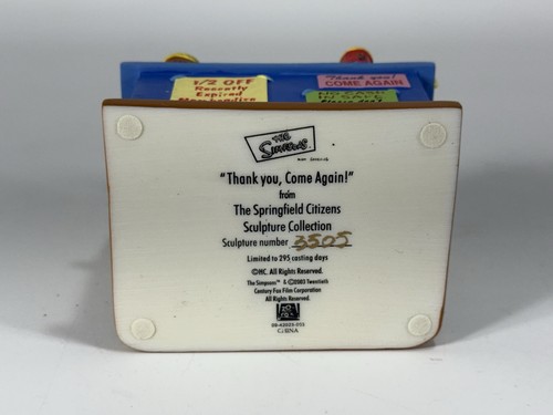 2003 Hamilton The Simpsons Collection Thank You, Come Again! Springfield Citizen - Picture 7 of 10
