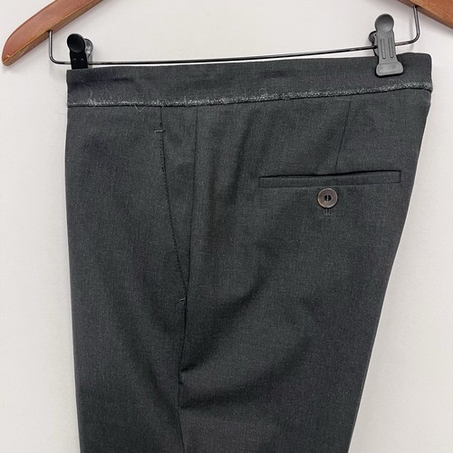 Brunello Cucinelli Hose gerades Bein neu mit Etikett $ 795 anthrazitfarbener Silberfaden an Taille 8 - Bild 8 von 12