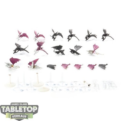 Tyraniden - 13 x Gargoyle Brood klassisch - teilweise bemalt