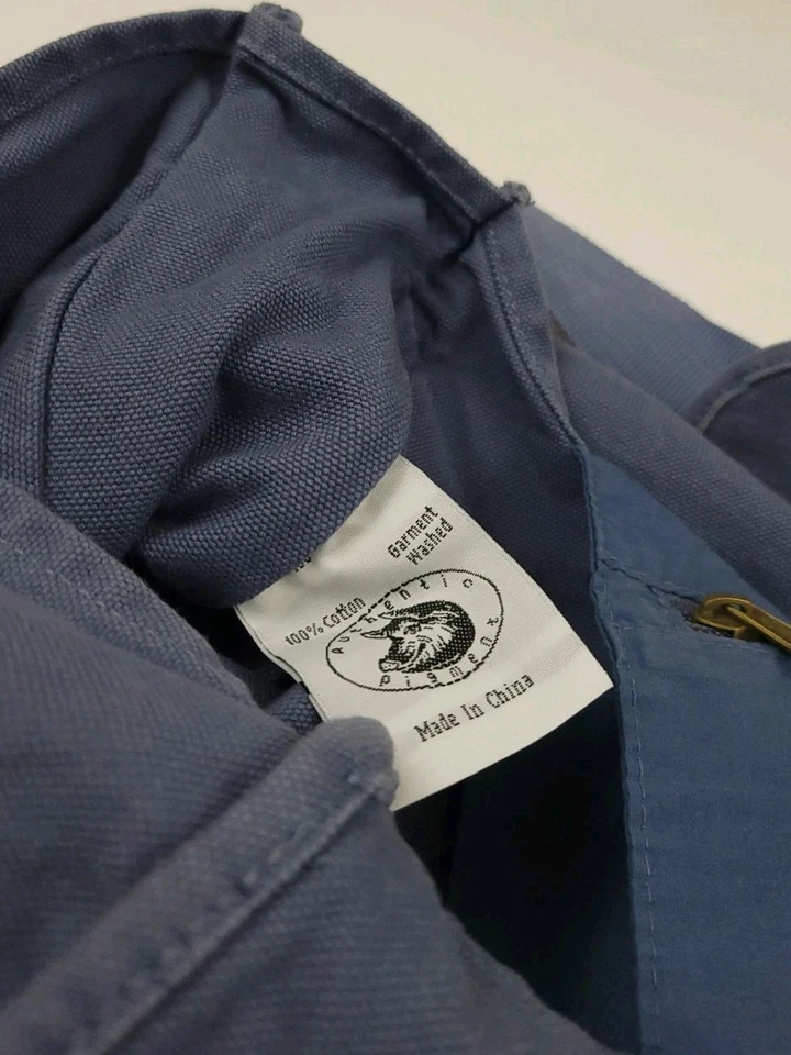 复古 Y2K 吉普单肩包薄帆布蓝色斜挎包旅行运动复古美国  — 第 4/4 张图片