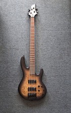 ESP LTD D-4 Bass Guitar Black Color With Wormwood Design Pre-owned