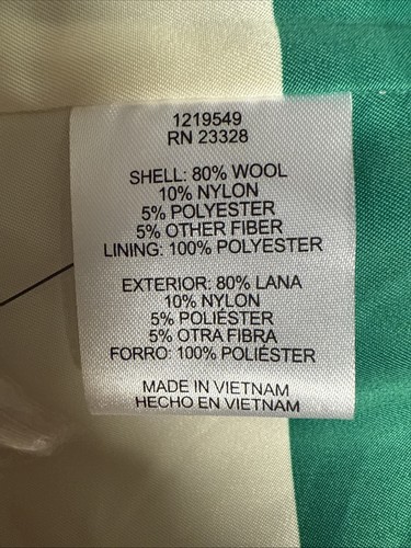 Pendleton hochgeschlossener A-Linien-Mantel Größe L Grube zu Grube 23” L 33,5” Wollteile Damen - Bild 8 von 18