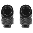 2 Pezzi 12.9mm Connettore per Tubo Rotante Da 90 Gradi con Filettatura G1 /1513
