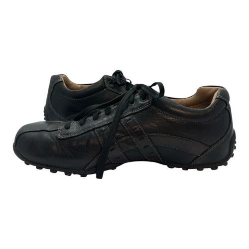 Skechers USA Herren Leder Freizeitschuhe Größe 10 Schwarz Schnürschuhe Komfort Turnschuhe - Bild 8 von 14