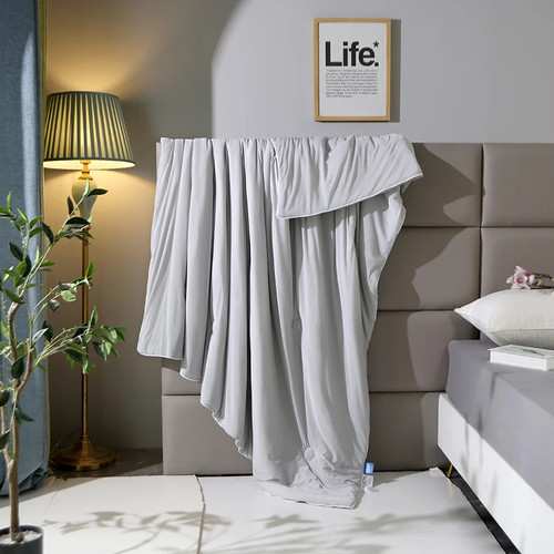 Mantas de refrigeración suaves sedosas aire acondicionado ligero edredón de verano doble lado - Imagen 23 de 33