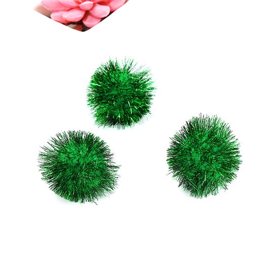  30 Stück bunte Mini funkelnde Glitzer Lametta Kugeln kleine Bommelbälle für Katzenspielzeug - Bild 10 von 12