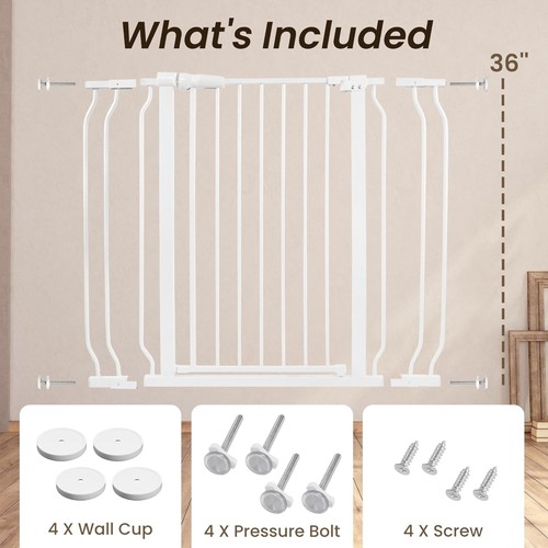 BalanceFrom Walk Thru Safety Gate, Fits 29.1-43.3" Openings, 36” Tall (Open Box) - 第 12/12 張圖片