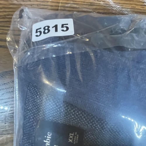 Camisa Abercrombie and Fitch Para Hombres 2XL Azul Botón Frontal Tejida Estilo Retro Abuelo - Imagen 9 de 9