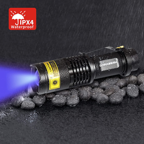 Torce UV 365Nm Luce Torcia Ultravioletta LED Mini Rilevatore Di Torcia Portatile - Foto 6 di 12