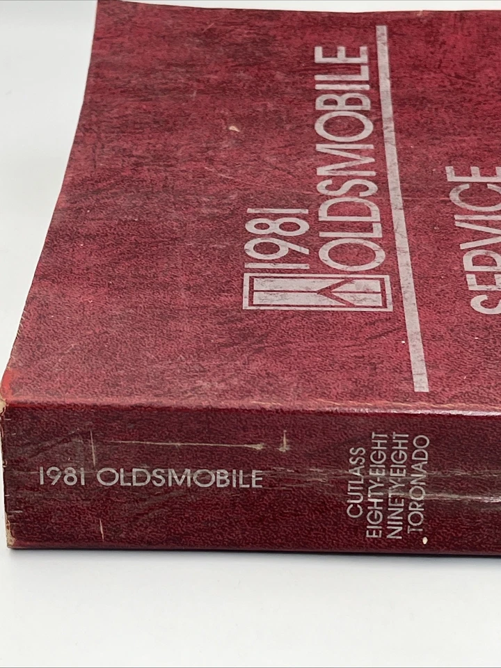 Oldsmobile 1981 manual de servicio Cutlass 88 98 Toronado vintage Foto 2 de 4