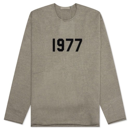 Fear of God Essentials Raw Edge Sweater; Dark Oatmeal; Pre-Owned; US XXL - Picture 2 of 8