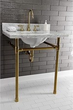 Kingston Brass VPB2218337 Dreyfuss Stainless Steel Console Sink Legs