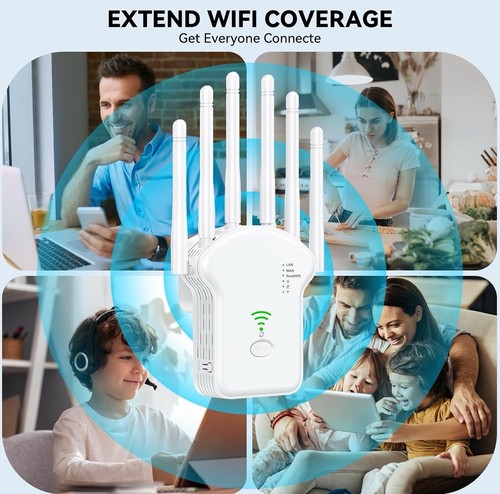 300Mbps/1200Mbps Wireless WiFi Repeater Dual-Band 2.4G 5G WiFi Extender for Home - Picture 5 of 10