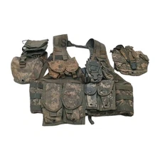 Fighting Load Carrier Vest w/ 11 Pouch  Combo Rifleman   USGI ACU MOLLE II