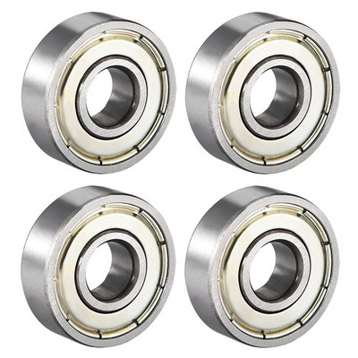 4pcs 608ZZ Deep Groove Ball Bearings Double Shield High Carbon Steel Z1 Bearing