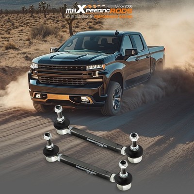Pair Universal Adjustable Front Sway Bar End Links 180mm-230mm 10mm Balljoint