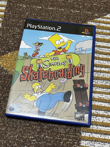 PlayStation 2 Los Simpson Juego de Skateboarding Completo con Manual Ps2 - Imagen 1 de 4