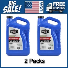 Super Tech High Mileage Full Synthetic SAE 0W-20 Motor Oil, 5 Quarts, 2 Packs