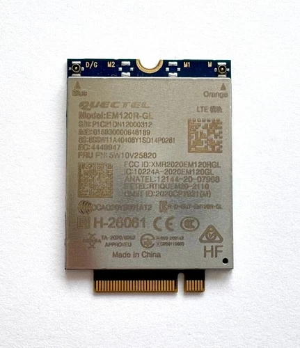  Lenovo 4G LTE WWAN Modem Quectel EM120R-GL P14s T14 T15 X13 - FRU 5W10V25820