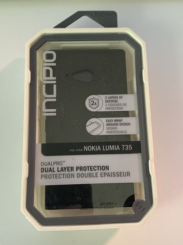 Nokia Lumia 735 Case – Incipio DualPro Black Case with Dual-Layer Protection