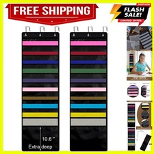2 Pcs 10 Pockets Paper Storage Organizer 12 x 12 Inch Vinyl Roll Holder Scrap...