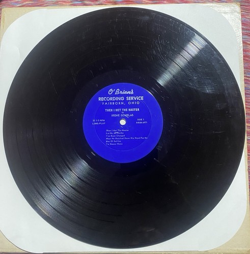 Then I Met The Master - Irene Gourlas- Private Label Ohio Gospel Vinyl LP - Picture 1 of 2