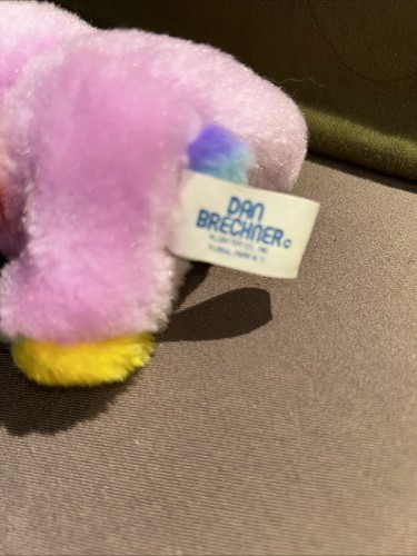 Peluche/ornamento Dan Brechner vintage colorato arcobaleno orso 4" - Foto 23 di 24