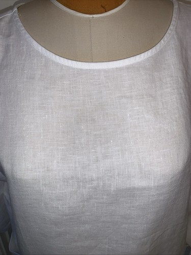 Haut kimono Jill femme XL blanc tunique boho coupe ample chemisier neuf avec étiquette - Photo 3/8