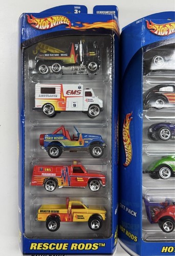Mattel Hot Wheels Gift Packs Hot Rods, Rescue Rods & Crazy Classics III *NEW* - Picture 2 of 4