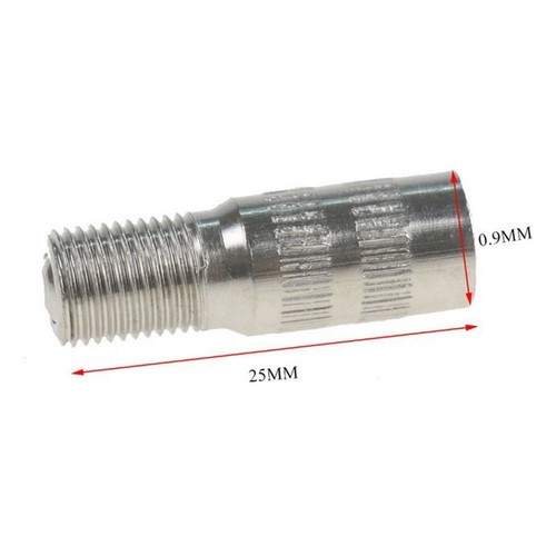 27mm Valve Stem Extensions 4pcs Brass Cap Car Chrome Extender Screw-On - Picture 3 of 22