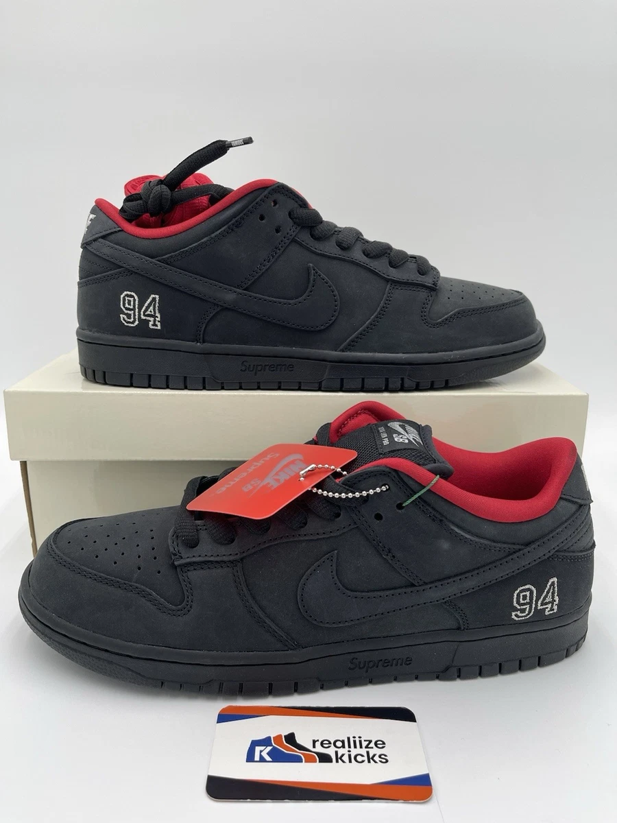 Supreme x Nike Dunk SB Low Black for Sale | Authenticity