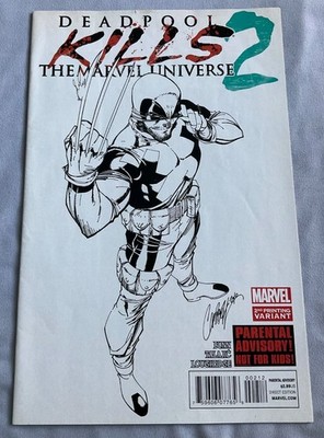 Deadpool Kills the Marvel Universe 2 (2012) 2nd print J Scott Campbell Cover!
