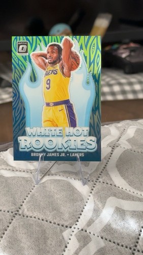 2024-25 Donruss Optic White Hot Rookies Bronny James Jr #15 Lime Green /199