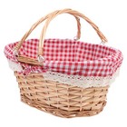 Woven Picnic Basket Decorative Basket Outdoor Picking Sundry Organize