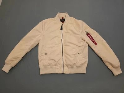 Alpha Industries Herren Bomberjacke Gr. L Weiß - Bild 1 von 4