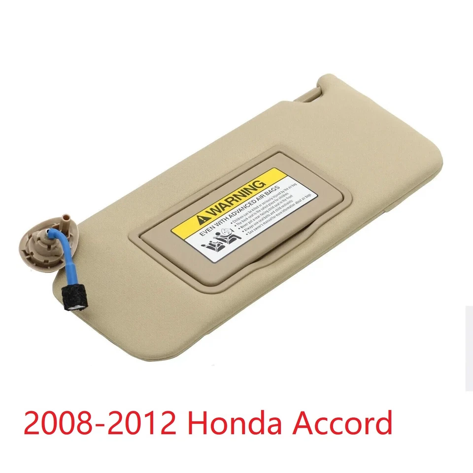 Beige LH Driver Side Sun Visor For Honda Accord 08-12 Crosstour 83280-TA5-A51ZA Foto 2 de 4