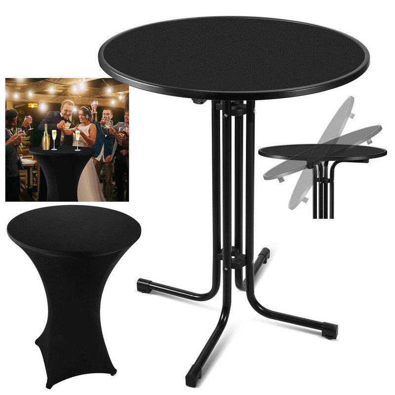 Stehtisch Bistrotisch Gartentisch klappbar 2in1 Partytisch Bartisch Gastro 110cm